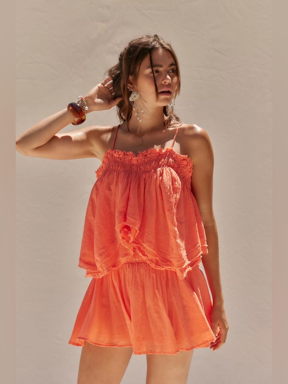 Free People Layla Set in Mimosa Flower Matching Set XS EUC